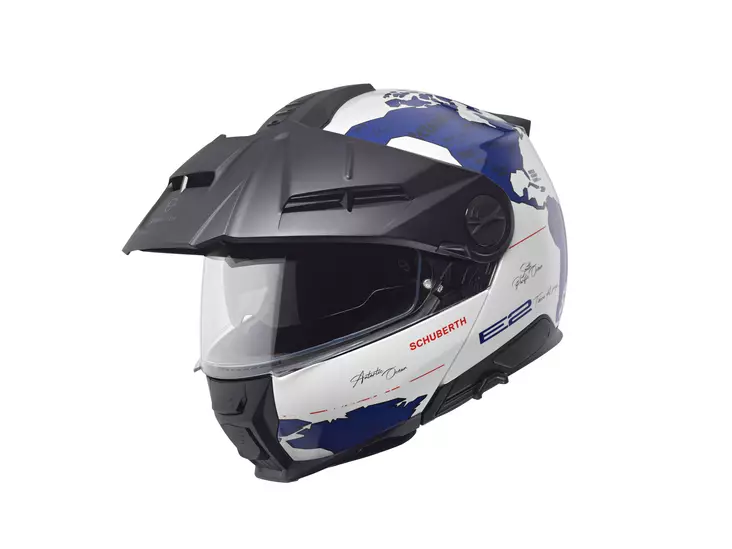 Schuberth Kypärä E2 Atlas valkoinen/sininen - Avattavat kypärät - D507312 - 1