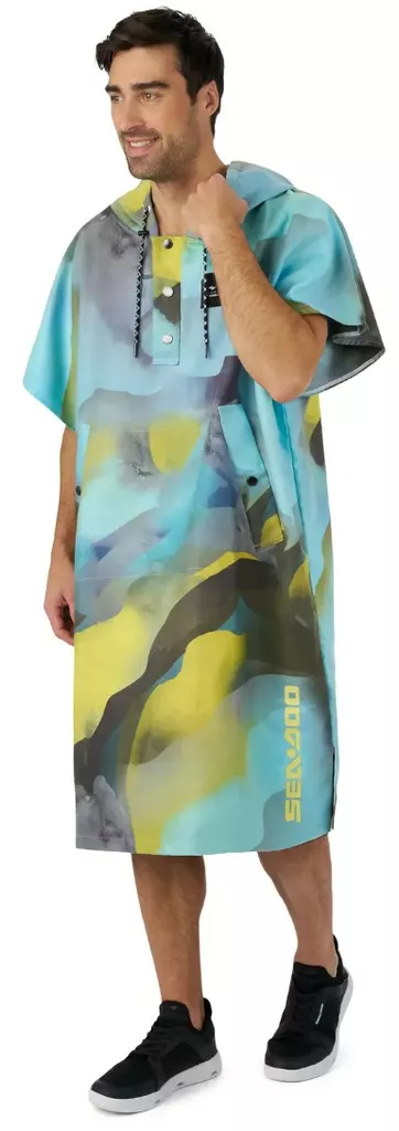 SEA QUICK DRY PONCHO SLOWTIDE HI-VIS YELLOW - Sea-Doo Vapaa-aika - 139982 - 1