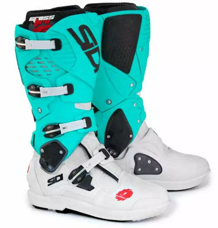 SIDI Crossfire 3 SRS MX Saapas LTD 2023 Valkoinen/Minttu - Ajosaappaat Offroad - D468832 - 1