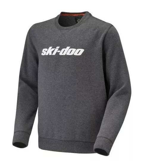 SIGNATURE CREW SWEATSHIRT MEN HEATHER CHARCOAL - Ski-Doo Vapaa-aika - 128342 - 1