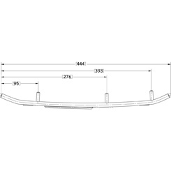 Sno-X Slasher Six Ohjausrauta pari 6" Kovametalli - Moottorikelkan ohjausraudat - D500012 - 1