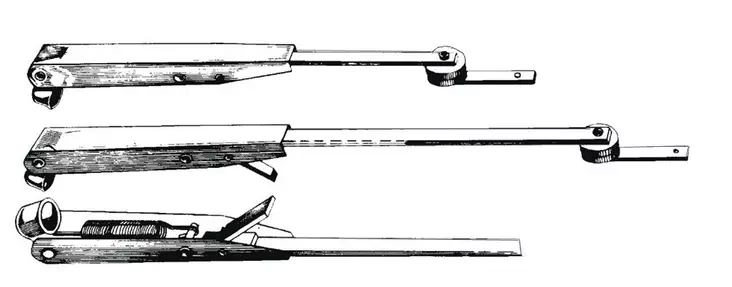 SS adjustable telescopic wiper arm 457/610 mm - Tuulilasipyyhkimet & tarvikkeet - D267962 - 1