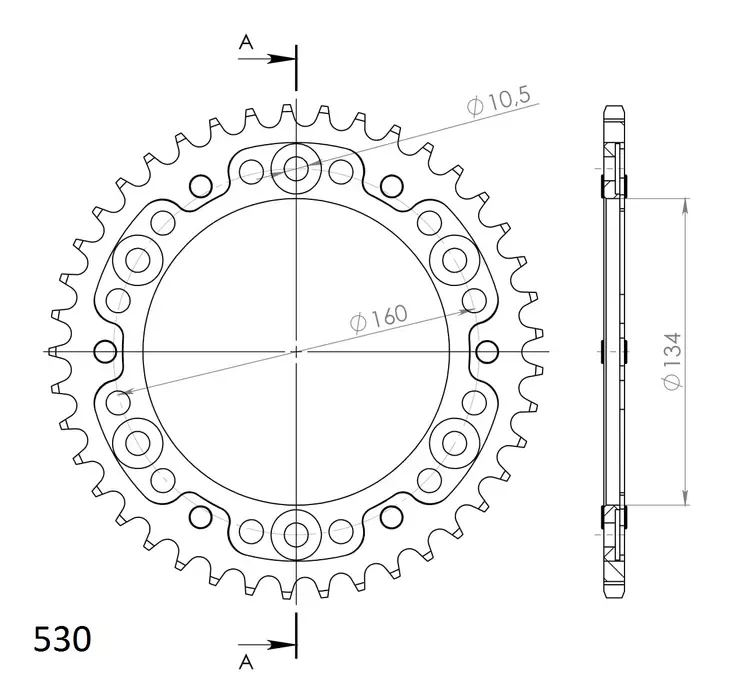 Supersprox Stealth Takaratas Musta - Moottoripyörän takarattaat - D292712 - 1