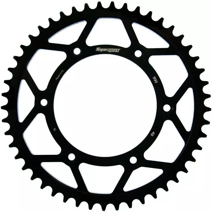 Supersprox Teräs takaratas KTM/Husqv./Husab. Musta 49 - Moottoripyörän takarattaat - D211762 - 1
