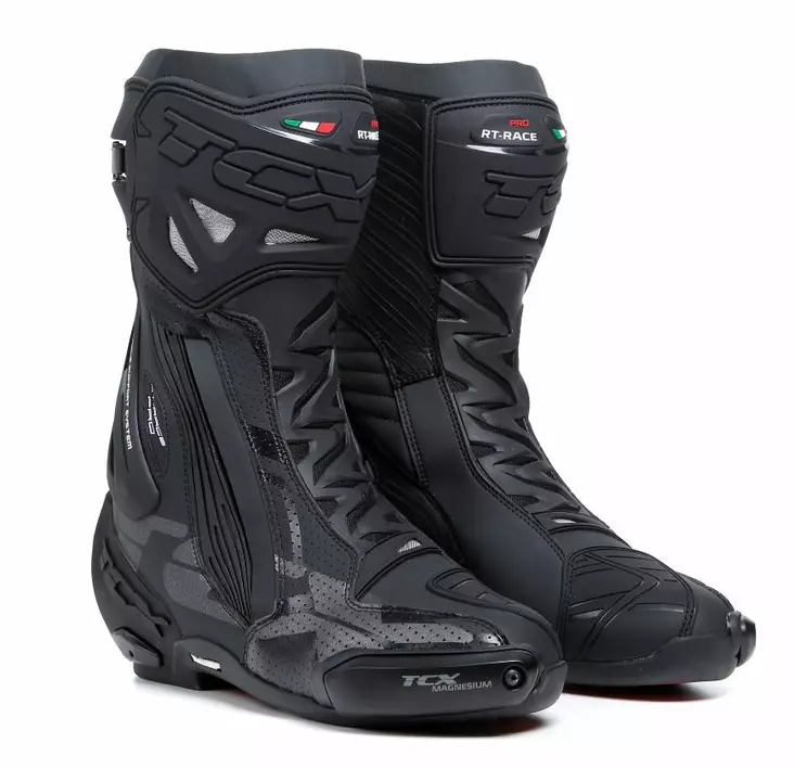 TCX Ajosaapas RT-Race Pro Air Musta/Reflex - Moottoripyöräsaappaat - D415812 - 1