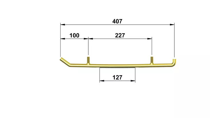 TOTALTEK LY-01T OHJARIRAUTAPARI - Moottorikelkan ohjausraudat - 55062 - 1