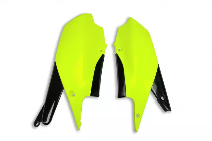 UFO Sivunumerokilvet YZ250F 19-23 YZ450F 18-22 Fluo Yellow DFLU - Moottoripyörän numerokilvet - D434902 - 1