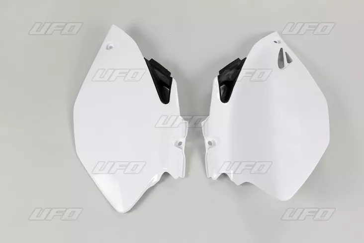 UFO Sivunumerokilvet YZF250/450 06-09 Valkoinen 046 - Moottoripyörän sivupaneelit - D219572 - 1