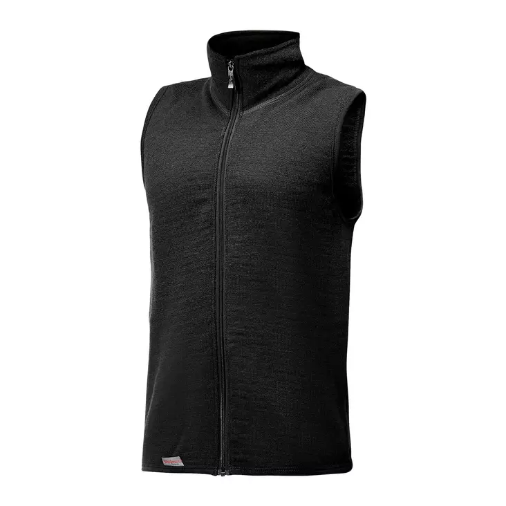 Woolpower Vest 400 Merino Mid layer Musta - Kelkkailu alusvaatteet & kypärähuput - D295352 - 1