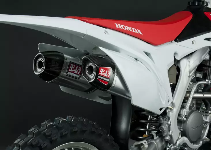 Yoshimura Slip-On Honda Crf250R 2014-17 Signature Rs-9 So Ss-Al-Cf Dual - Moottoripyörän äänenvaimentimet - D334402 - 1