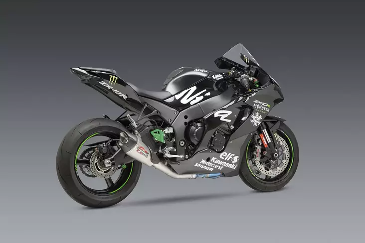 Yoshimura ZX-10R/RR 2021 Race AT2 Stainless 3/4 Exhaust, w/ Stainless Muffler - Moottoripyörän pakoputkistot - D417662 - 1