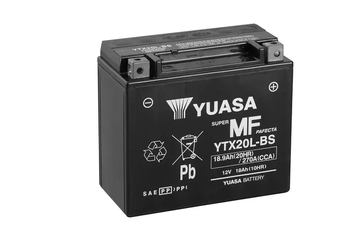 Yuasa akku YTX20L-BS (cp) Happopatruuna mukana (3) - Akut - D782 - 1