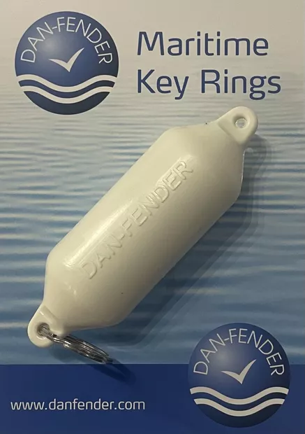 Dan-Fender keltainen avaimenperä - Veneen Lepuuttajat - D540353 - 1