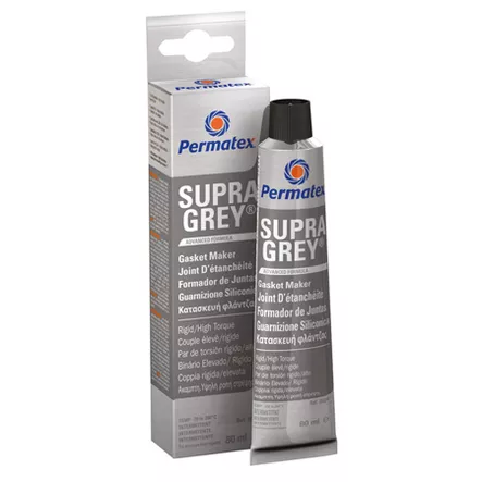 Permatex tiivistesilikoni Supra Grey 80ml - Hoitoaineet - D484083 - 2