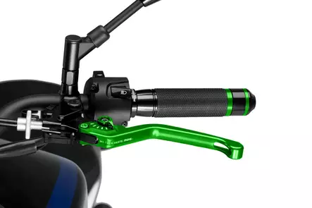 Puig Unfoldable Clutch Lever 3.0. C/Green Selector C/Gr - Moottoripyörän vivut ja vivunrungot - D358603 - 1