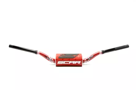 Scar Handlebar O² COLOR Ø28,6 (1 1/8”) - HIGH - RED Bar - RED Bar pad - Moottoripyörän ohjaustangot - D480503 - 1
