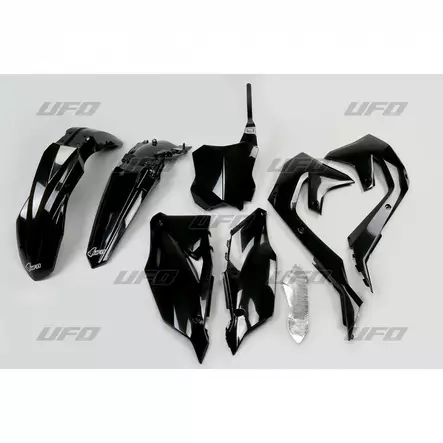 UFO Plastic kit 5-parts Black KX250F 25-.. KX450F 24-.. - Moottoripyörän muovisarjat - D511193 - 1