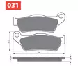 GOLDFREN Jarrupalat 031 Ceramic Carbon S33 - Moottoripyörän jarrupalat - D227803 - 1