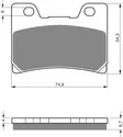 GOLDFREN Jarrupalat 045 Ceramic Carbon S3 - Moottoripyörän jarrupalat - D227893 - 2