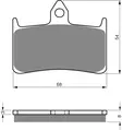GOLDFREN Jarrupalat 069 Ceramic carbon AD - Moottoripyörän jarrupalat - D227913 - 1
