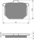 GOLDFREN Jarrupalat 079 Ceramic carbon AD - Moottoripyörän jarrupalat - D227923 - 2
