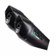 GPR Honda Vfr 800 V-Tec 2002/13 Pair EC-Approv. slip-on exhaust Furore Nero - Moottoripyörän äänenvaimentimet - D422853 - 2