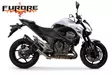 GPR Kawasaki Z 800 E 2013/16 e3 EC-Approv. slip-on exhaust Furore Nero - Moottoripyörän äänenvaimentimet - D427703 - 10