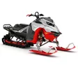 Lynx 27 Shredder RE 3700 850 E-Tec ES 10,25" 64mm Hyper Silver / Viper Red - Lynx moottorikelkka 2027 -mallisto - 144373 - 1