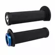 ODI (Single-Clamp) GRIPS RUFFIAN ATV/PWC - V2.1 L/O 125mm ¾ Flg Black w/Blue Cla - Moottoripyörän kahvakumit - D510093 - 1