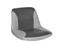 OS C - SEAT UPHOLSTERED GREY/CHARCOAL - Veneen Istuimet & tuolit - D241093 - 1