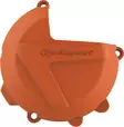 Polisport clutch cover prot. SX250 17-22 EXC 250/300 17-23 orange (10) - Moottoripyörän moottorin suojakopat - D227643 - 1