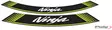 Puig Kit 8 Rim Strips Ninja C/Green - Moottoripyörän vanneteipit - D298673 - 1