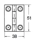 S.S Sarana 51x38mm - Veneen Saranat - D124763 - 1