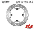 Sbs Jarrulevy Standard - Moottoripyörän jarrulevyt - D241683 - 1