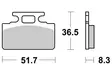 Sbs Jarrupalat Ceramic - Moottoripyörän jarrupalat - D220793 - 1