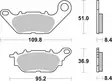 Sbs Jarrupalat Ceramic - Moottoripyörän jarrupalat - D241623 - 2