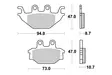 Sbs Jarrupalat Ceramic - Moottoripyörän jarrupalat - D91513 - 1