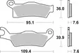 Sbs Jarrupalat Sintered Offroad - Moottoripyörän jarrupalat - D169993 - 1