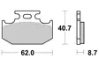 Sbs Jarrupalat Sintered Offroad - Moottoripyörän jarrupalat - D2643 - 2
