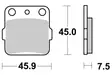 Sbs Jarrupalat Sintered Taakse - Moottoripyörän jarrupalat - D220773 - 1