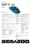 Sea-Doo 26 RXP X 325 Gulfstream Blue Premium Audio 10.25 in. Touchscreen Display - Sea-Doo Performance 2026 - 142723 - 3