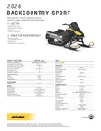 SKI-DOO 26 BACKCOUNTRY SPORT 600 EFI - Ski-Doo Crossover 2026 - 139213 - 3