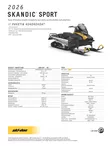 SKI-DOO 26 SKANDIC SPORT 600 EFI 32MM WIDE TRACK NEO YELLOW - Ski-Doo Hyötykäyttö 2026 - 139273 - 3