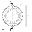 Supersprox Alu Takaratas KTM SX50 14- Oranssi 38 - Moottoripyörän takarattaat - D262903 - 2