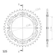 Supersprox Stealth Takaratas Kulta - Moottoripyörän takarattaat - D292733 - 2