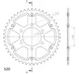 Supersprox Stealth Takaratas Kulta - Moottoripyörän takarattaat - D294023 - 2