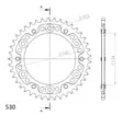 Supersprox Stealth Takaratas Sininen - Moottoripyörän takarattaat - D292713 - 2
