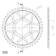 Supersprox Teräs takaratas 1489.42 - Moottoripyörän takarattaat - D51493 - 2