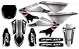 UFO Graphic Kit YZ 125/250 2022- Thunder Black - Moottoripyörän tarrasarjat - D448013 - 1