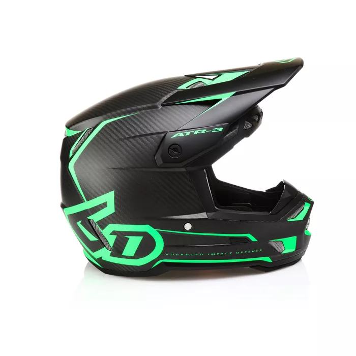 6D Helmet ATR-3 Nova Matte Green FIM - Offroad-kypärät - D546993 - 1